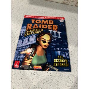 RARE! Tomb Raider III Prima's Official Strategy Guide for PC & Playstation 1998
